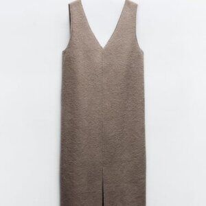 ZARA BOUCLE MIDI DRESS